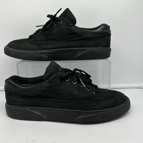 Nike Shoes Mens 8 GTS 97 Canvas Skate Classic Triple Black DA1446-003 - Picture 1 of 8
